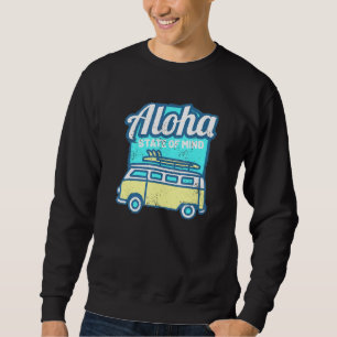 Sweatshirt Retro Vintage Aloha État d'esprit Surf été