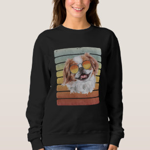 Sweatshirt Rétro Vintage Coucher de soleil Japonais Chin Mama