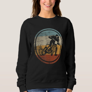 Sweatshirt Retro Vintage Flat Track Racing