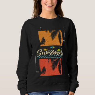 Sweatshirt Retro Vintage Nature Vibes Heure d'été 2022