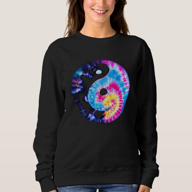 Sweatshirt Retro YIN YANG Vibes Yoga Meditation Chi Gong Ying (Devant)
