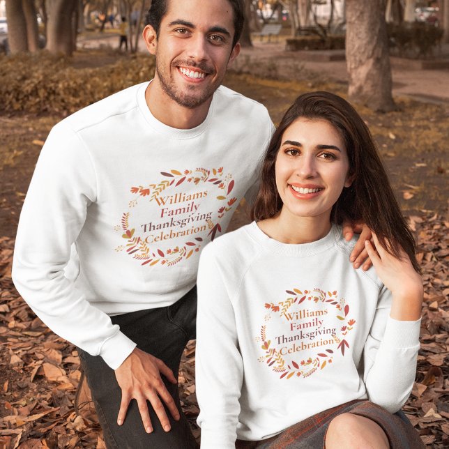 Sweatshirt Réunion sur la famille personnalisée de la couronn (Créateur téléchargé)