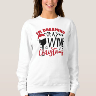 Sweatshirt Rêve de Noël au vin