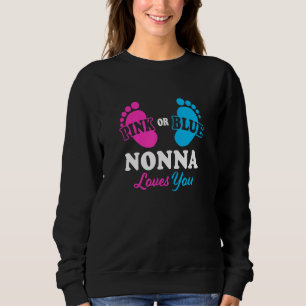 Sweatshirt Révéler le genre Nonna Baby shower grand-mère