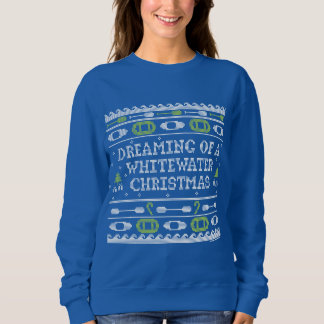 Sweatshirt Rêver D'Un Chandail Laide De Noël En Eau Blanche