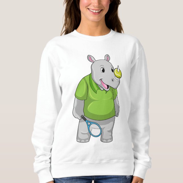 Sweatshirt Rhino at tennis (Devant)