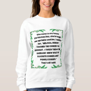 Sweatshirt RHONJ Bravo CHRISTMAS SPRINKLE COOKIE Teresa