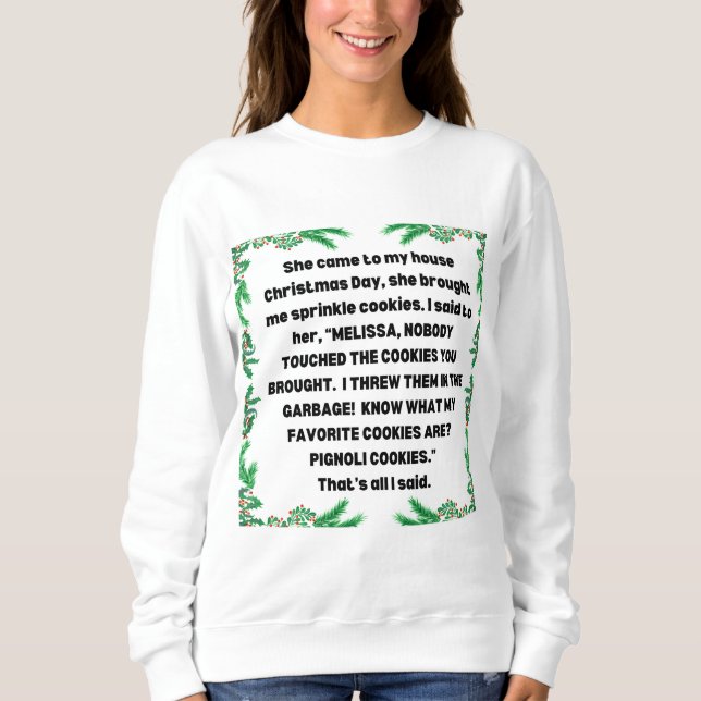 Sweatshirt RHONJ Bravo CHRISTMAS SPRINKLE COOKIE Teresa (Devant)