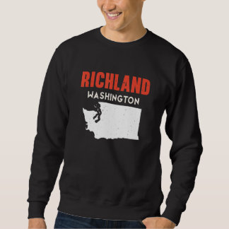 Sweatshirt Richland Washington USA State America Travel Washi