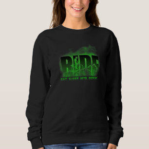 Sweatshirt Ride Eat Sleep MTB Répéter VTT Mountain Biking
