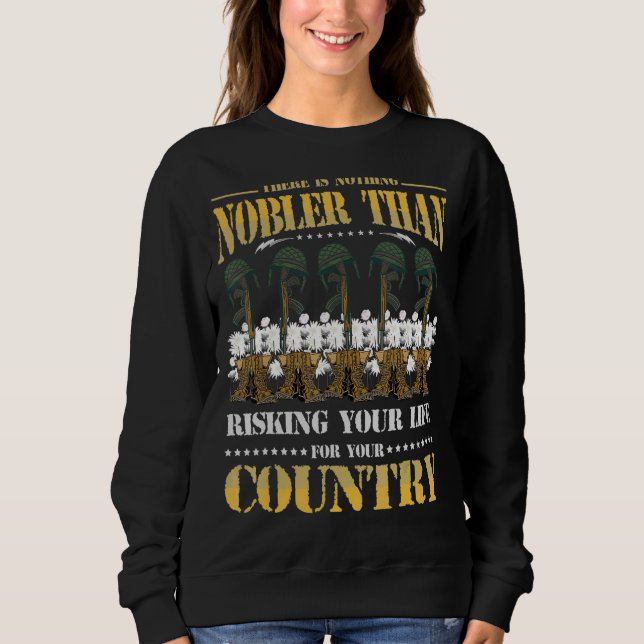 Sweatshirt Rien De Plus Noble Que De Risquer Votre Vie Pour V (Devant)