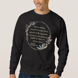 Sweatshirt Rien Que Je Ne Ferais Pas Jane Austen Citer Northa