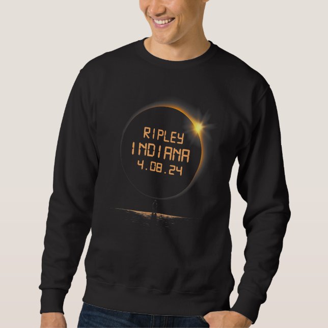 Sweatshirt Ripley Indiana IN Total Solar Eclipse April 8 2024 (Devant)