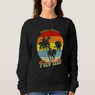 Sweatshirt Rives indiennes Floride Palmiers tropicaux rétro V