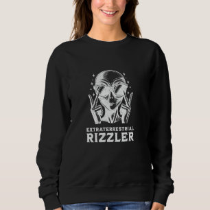Sweatshirt Rizzler Gen Z Argot Drôle Alien Rizz Maître Croire