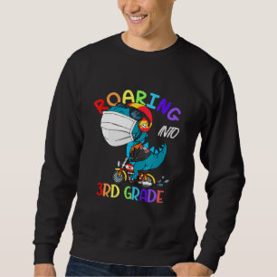 Sweatshirt Roaring en 3e classe Dinosaure Visage Masque Bo