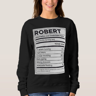 Sweatshirt Robert Nutrition Information Problème Résoudre Dur