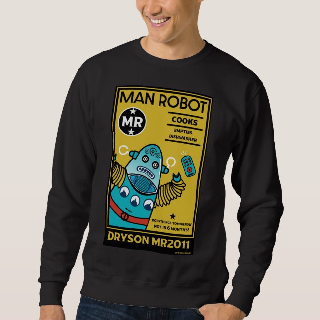 Sweatshirt Robot Cadeaux Pour Hommes Et Femmes Anniversaires  (Devant)
