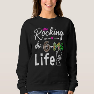 Sweatshirt Rocher La G Ma Life Floral Léopard Buffalo Plaid