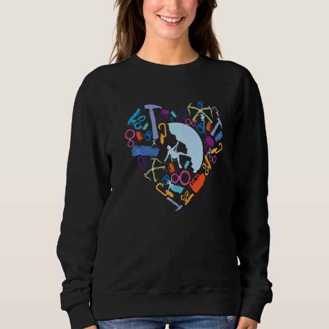 Sweatshirt Rock Climbing Alpinism Mountain Mountaineer Hiking (Devant)