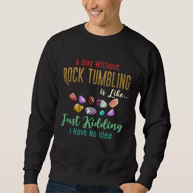 Sweatshirt Rock Tumbling Stone Polish Kit Beginner Machine  1 (Devant)