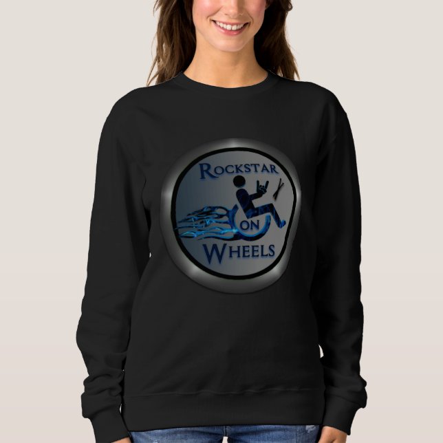 Sweatshirt Rockstar on Wheels (Devant)