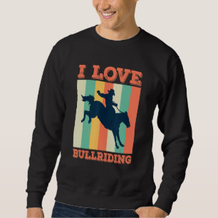 Sweatshirt Rodéo Equestre Bull équitation Cheval cavalier