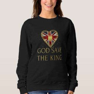 Sweatshirt Roi britannique Vive le roi Dieu sauve le roi