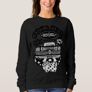 Sweatshirt Rokabilly Vintage les années 50 Greaser Sock Hop C