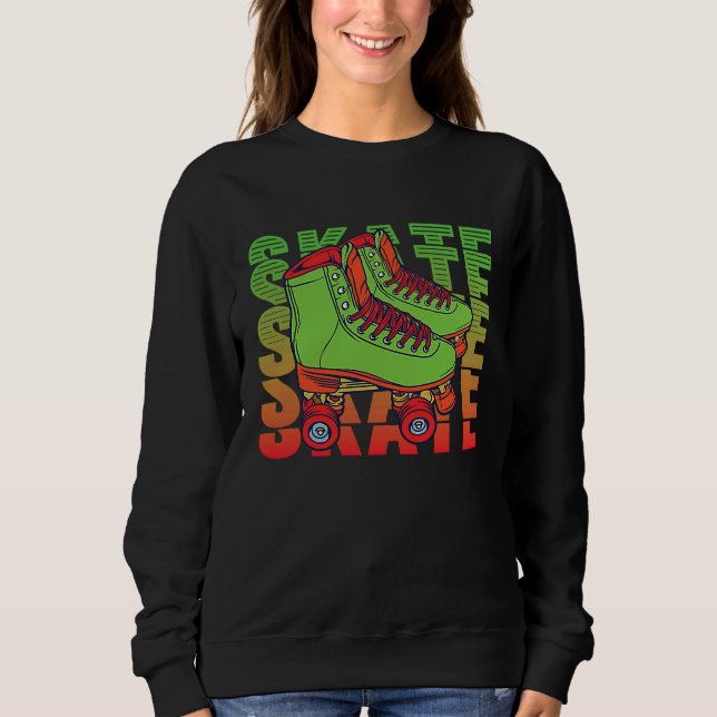 Sweatshirt Rollerskates Roller Derby Skates Girl 90's 89s Cos (Devant)