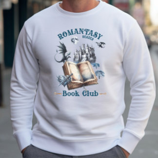 Sweatshirt Romantasy Reader Dragon Book Club Castle