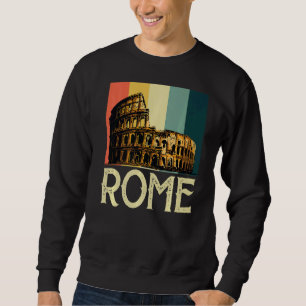 Sweatshirt Rome Retro Colisée Italie Et Cité Du Vatican