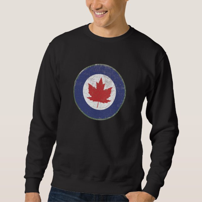 SWEATSHIRT RONDEAU DE CORPS D'AVIATION CANADIEN (RCAF) ROYAL (Devant)