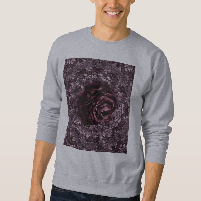 Sweatshirt Rose Mandala  (Devant)
