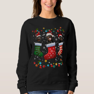 Sweatshirt Rottweiler Chaussettes de Noël Xmas Rottie Amoureu