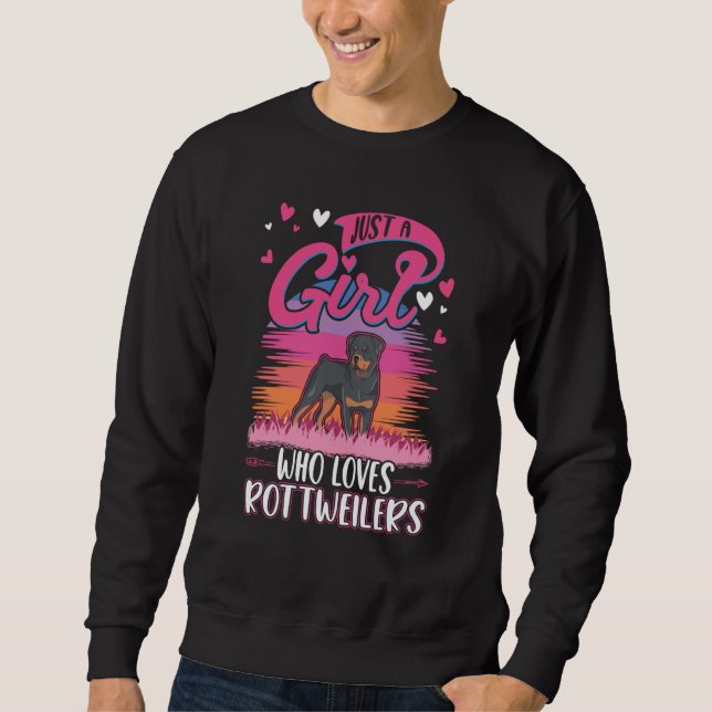 Sweatshirt Rottweiler Girl Rotti Rottweiler (Devant)