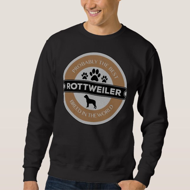 Sweatshirt Rottweiler meilleure race de chien (Devant)