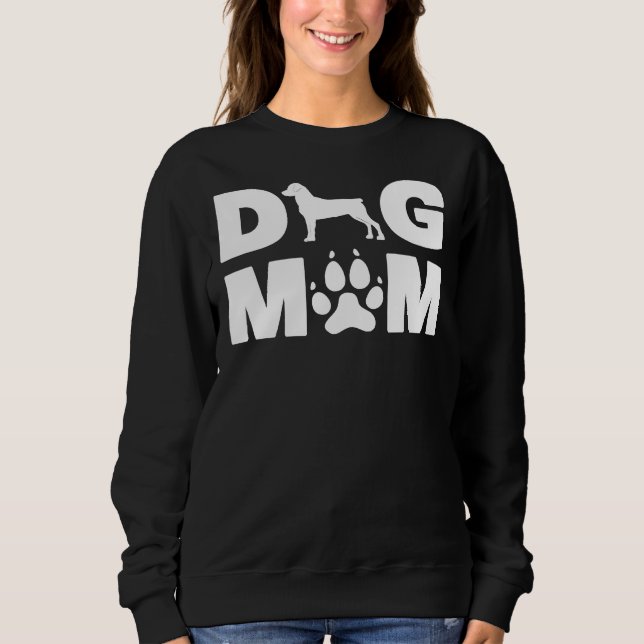 Sweatshirt Rottweiler Pour La Fête De La Mère Du Chien (Devant)