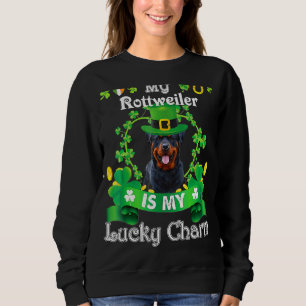 Sweatshirt Rottweiler St Patrick S Day Irlandais Drôle Amant