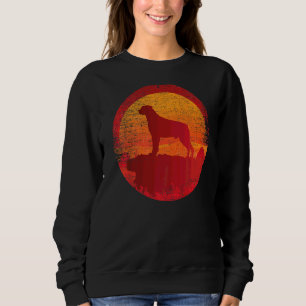 Sweatshirt Rotweiler Chien Retro Sunset