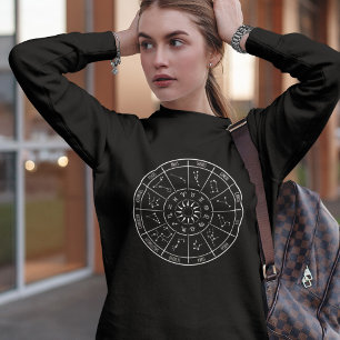 Sweatshirt Roue Calendrier Zodiac   Constellations astrologiq