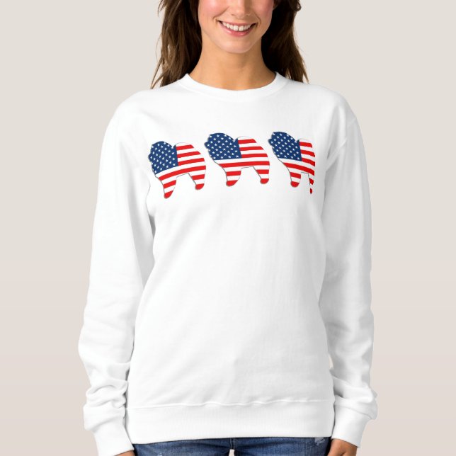 Sweatshirt ROUGE BLANC ET CHOW - chemises BLANCHES choisir st (Devant)