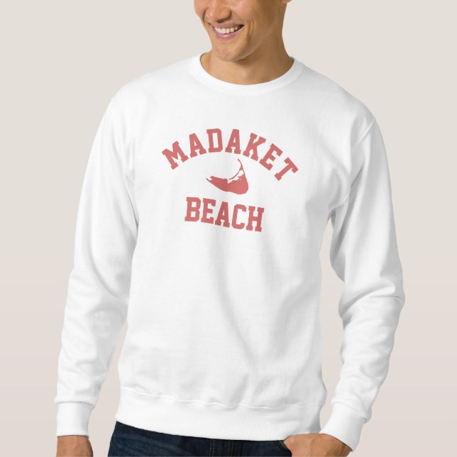 Sweatshirt rouge de Madaket ACK Nantucket Massachu (Devant)