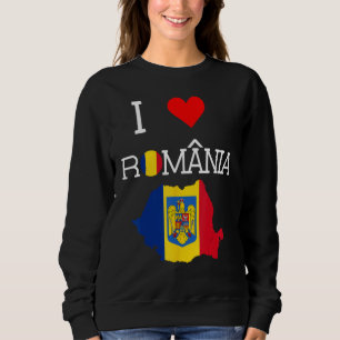 Sweatshirt Roumain Je t'aime Roumanie