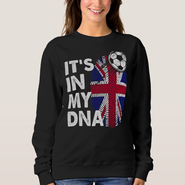 Sweatshirt Royaume-Uni Dans Mon Adn British Flag Team Uk (Devant)