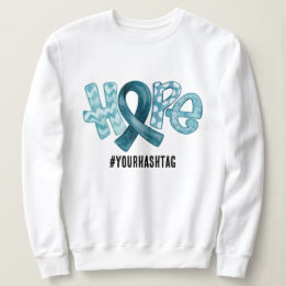 Sweatshirt Ruban de sensibilisation à l'espoir Hashtag person