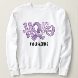 Sweatshirt Ruban de sensibilisation à l'espoir Hashtag person