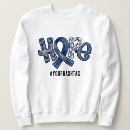 Sweatshirt Ruban de sensibilisation à l'espoir Hashtag person