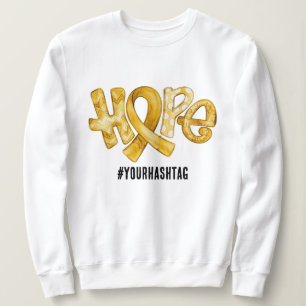 Sweatshirt Ruban de sensibilisation à l'espoir Hashtag person