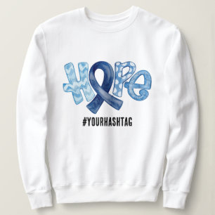 Sweatshirt Ruban de sensibilisation à l'espoir Hashtag person